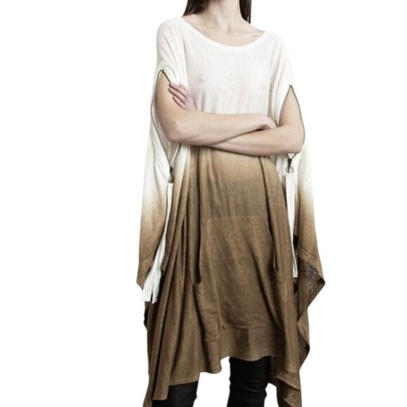 Nicholas K Gradient Brown and White Cape - Picture 4 of 4